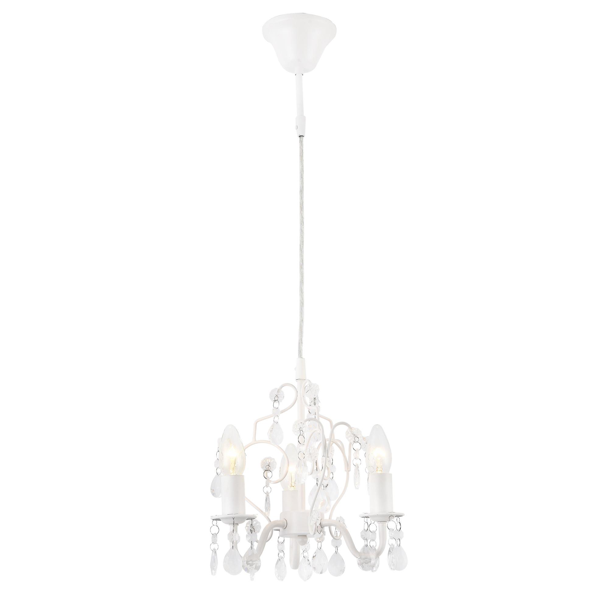 KRONLEUCHTER Luzern - Weiß, Metall (26/26/140cm) - lux.pro