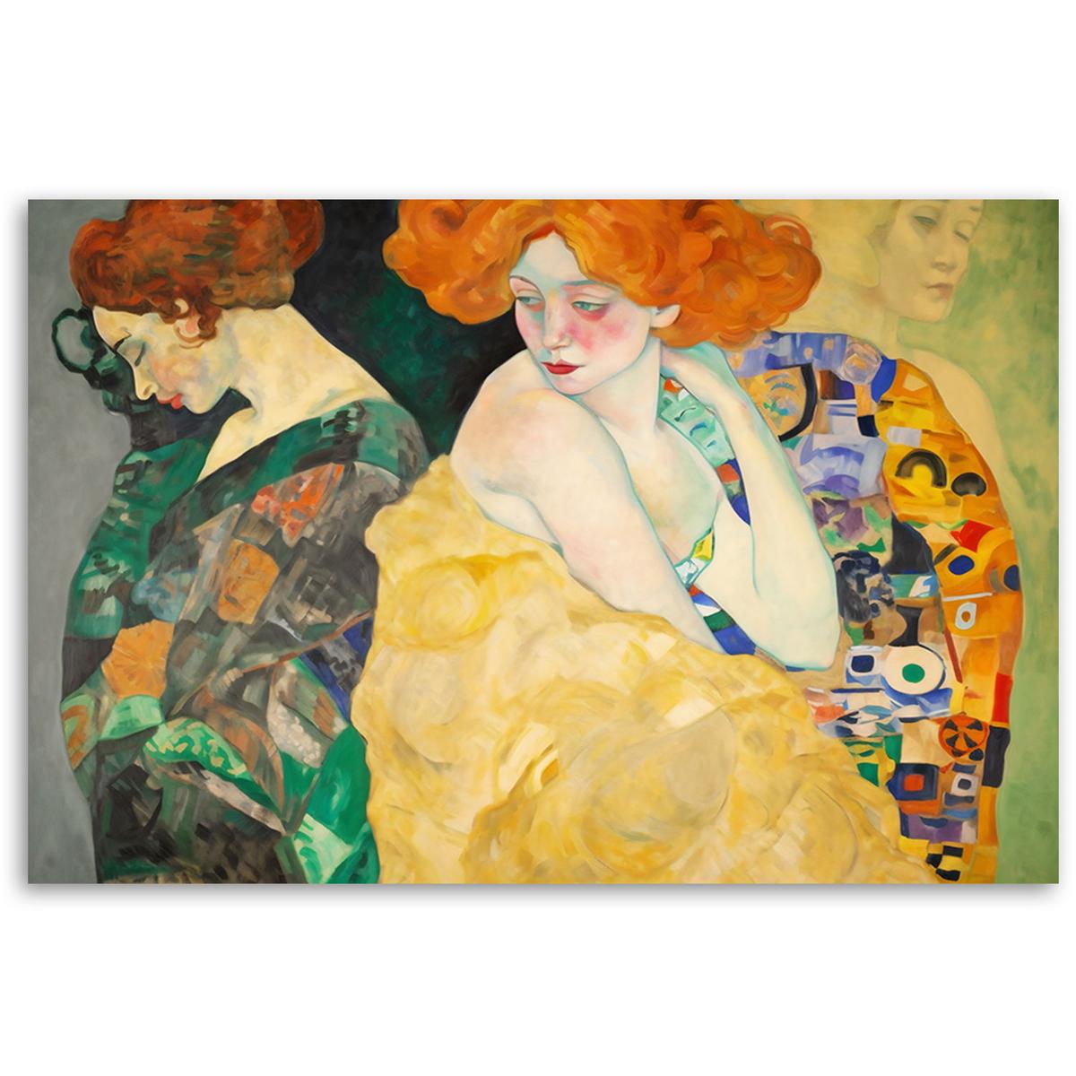 KUNSTDRUCK Gold 120/80 cm - Goldfarben, Textil (120/80cm) - KUNSTLOFT
