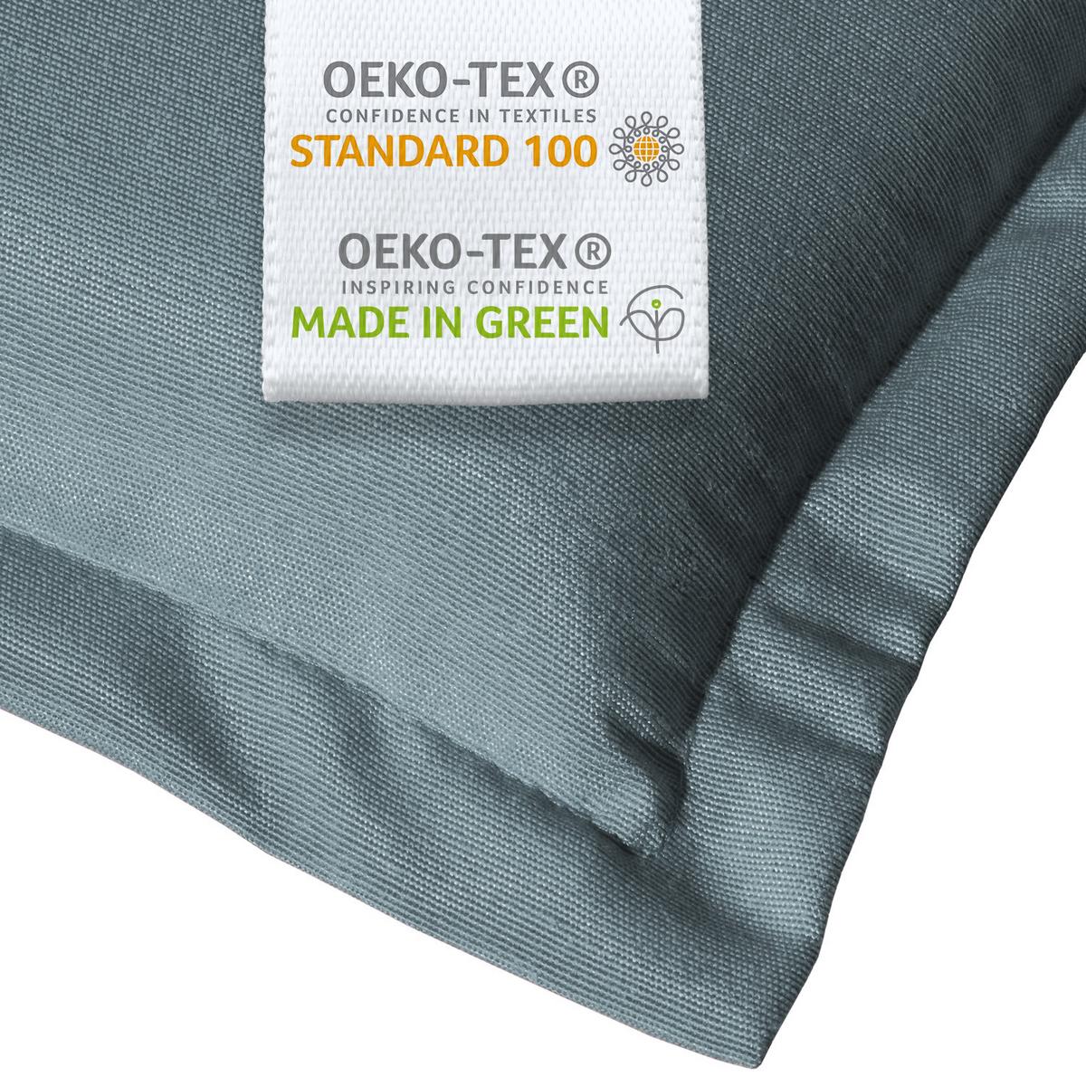 HOCHLEHNER Loft HL 120x50x6cm Taubenblau (2tlg) - Blaugrau, Textil (50/120cm) - Beautissu 