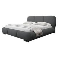 POLSTERBETT Rosa - Eichefarben/Schwarz, Holz/Textil (160/200cm) - MIRJAN24