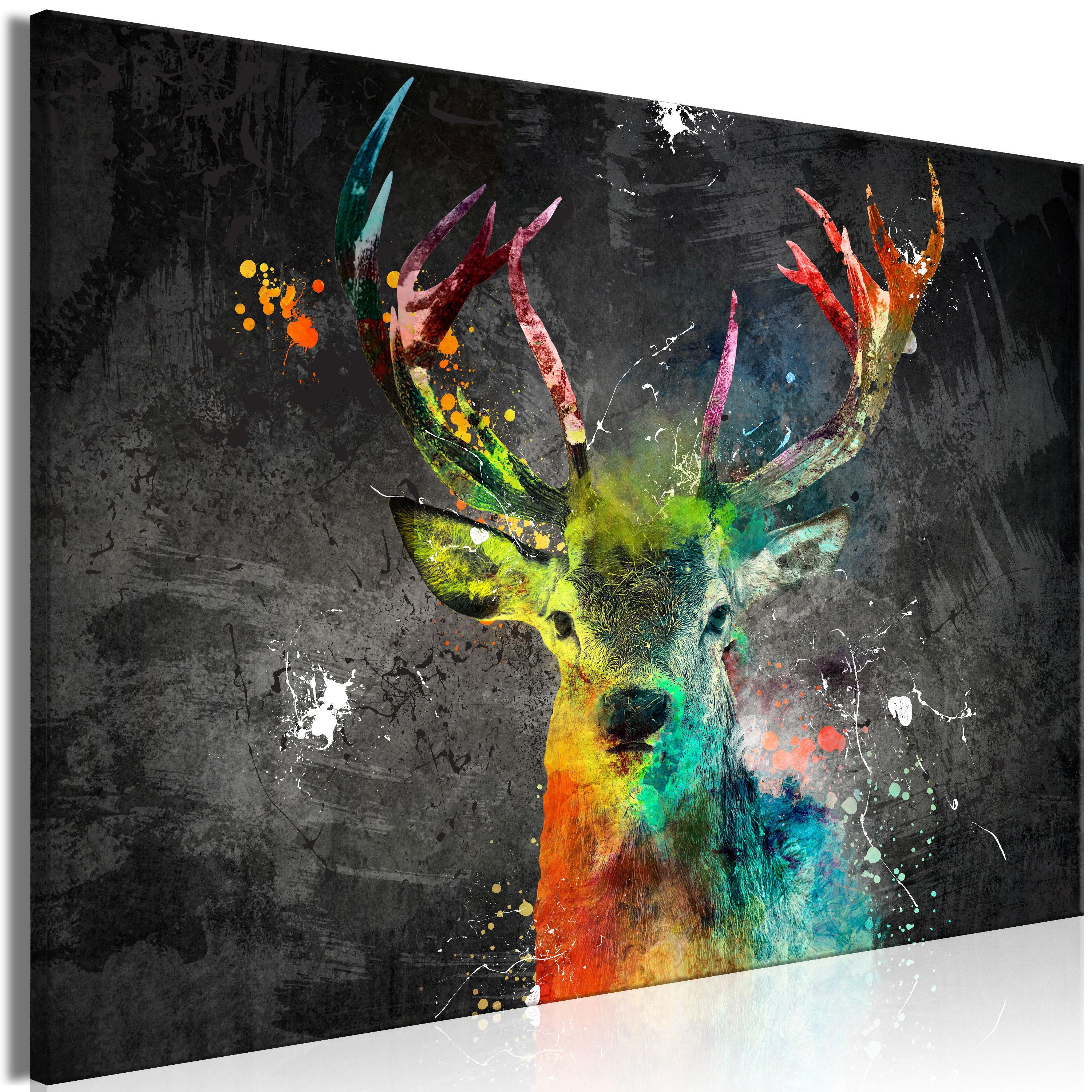 KUNSTDRUCK Bunt 90/60 cm - Multicolor, Textil (90/60cm) - KUNSTLOFT