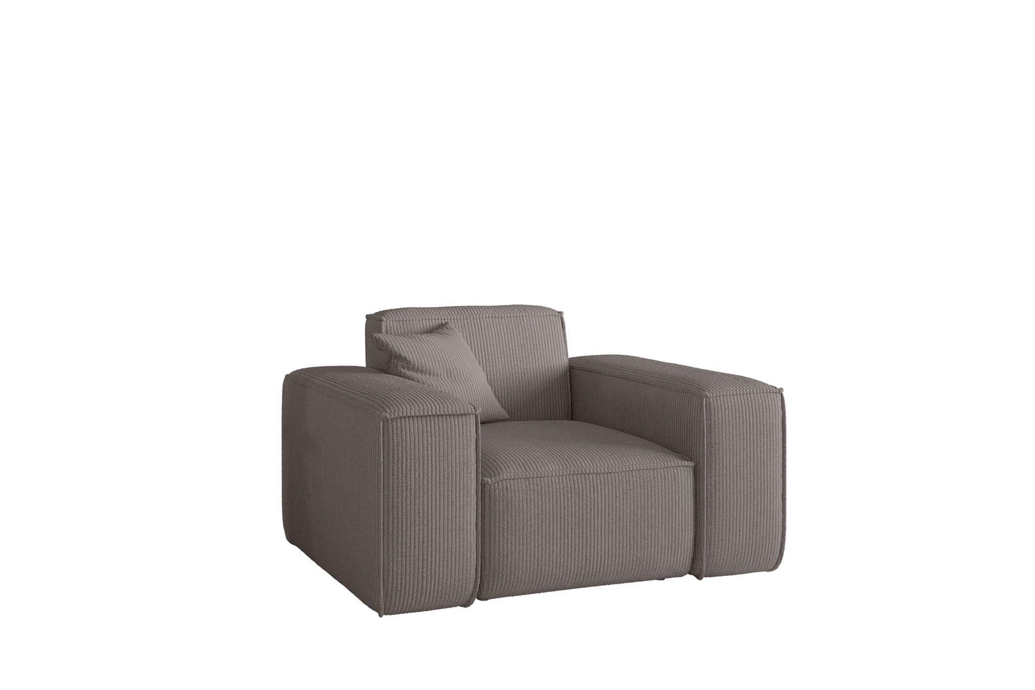 SESSEL Celes Premium Stoff Scala - Taupe, Holzwerkstoff/Textil (121/73/88cm) - Fun Möbel