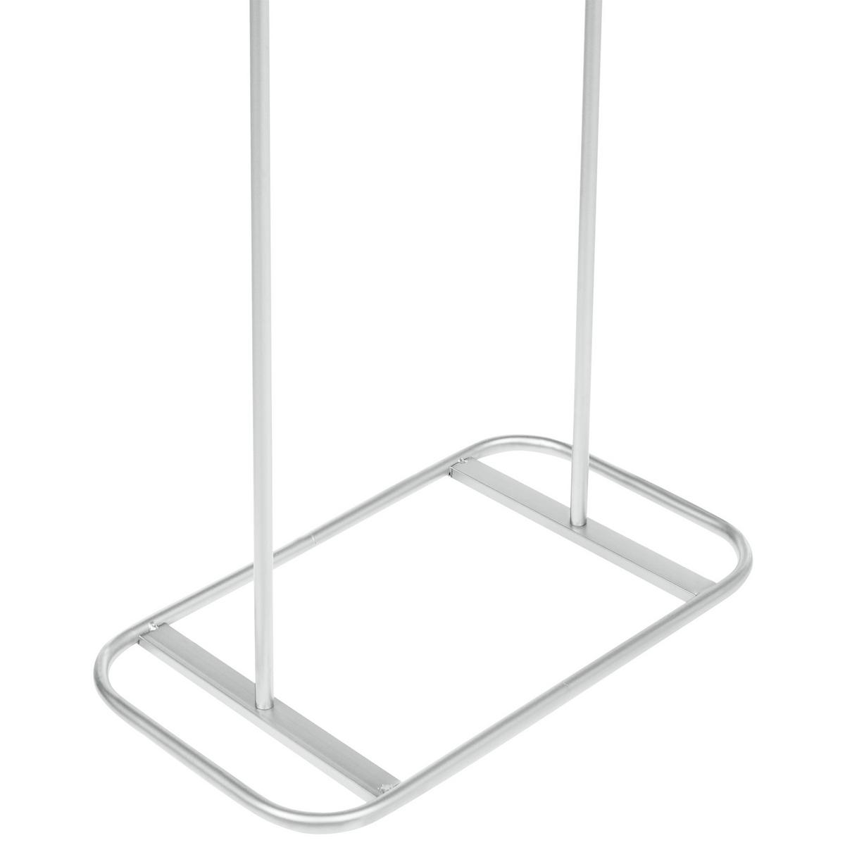 GARDEROBENSTÄNDER Silber Eureka - Silberfarben, Metall (48/171/30cm) - Beliani