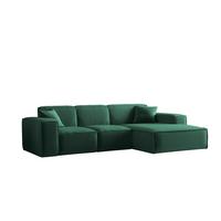 ECKSOFA Ottom Celes Premium Opera Velvet - Grün, Holzwerkstoff/Textil (266/165cm) - Fun Möbel