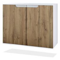 KOMMODE Sylt Eiche Wotan - Eiche Wotan, Holzwerkstoff (92.5/73.5/35cm) - Vladon