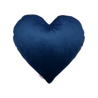 HERZKISSEN Samt&Sonders admiral-blau 35x32 cm - Blau, Textil (34/32cm) - beties Heimtextil