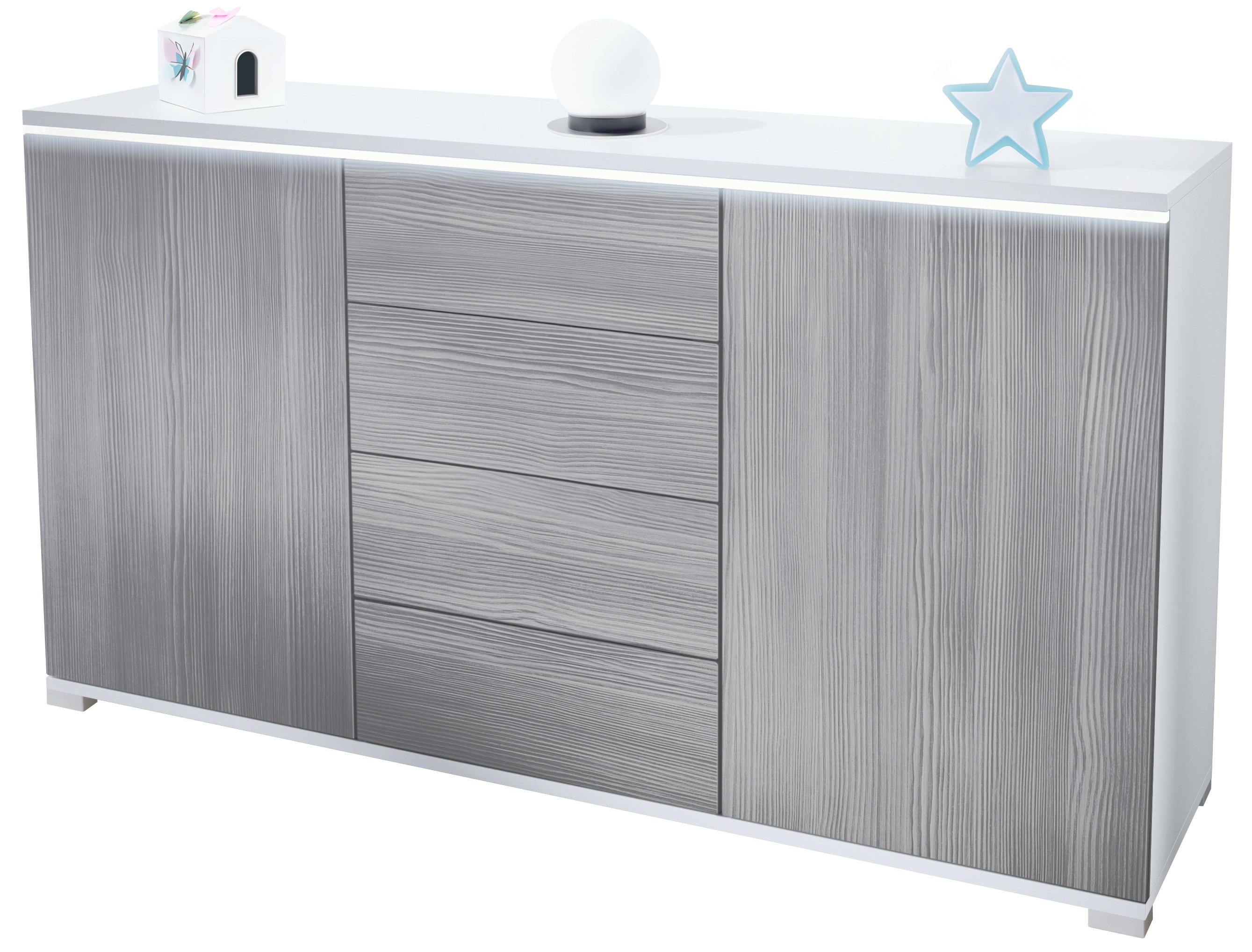 SIDEBOARD Faro Avola-Anthrazit - Anthrazit, Holzwerkstoff (138.5/75.5/35cm) - Vladon