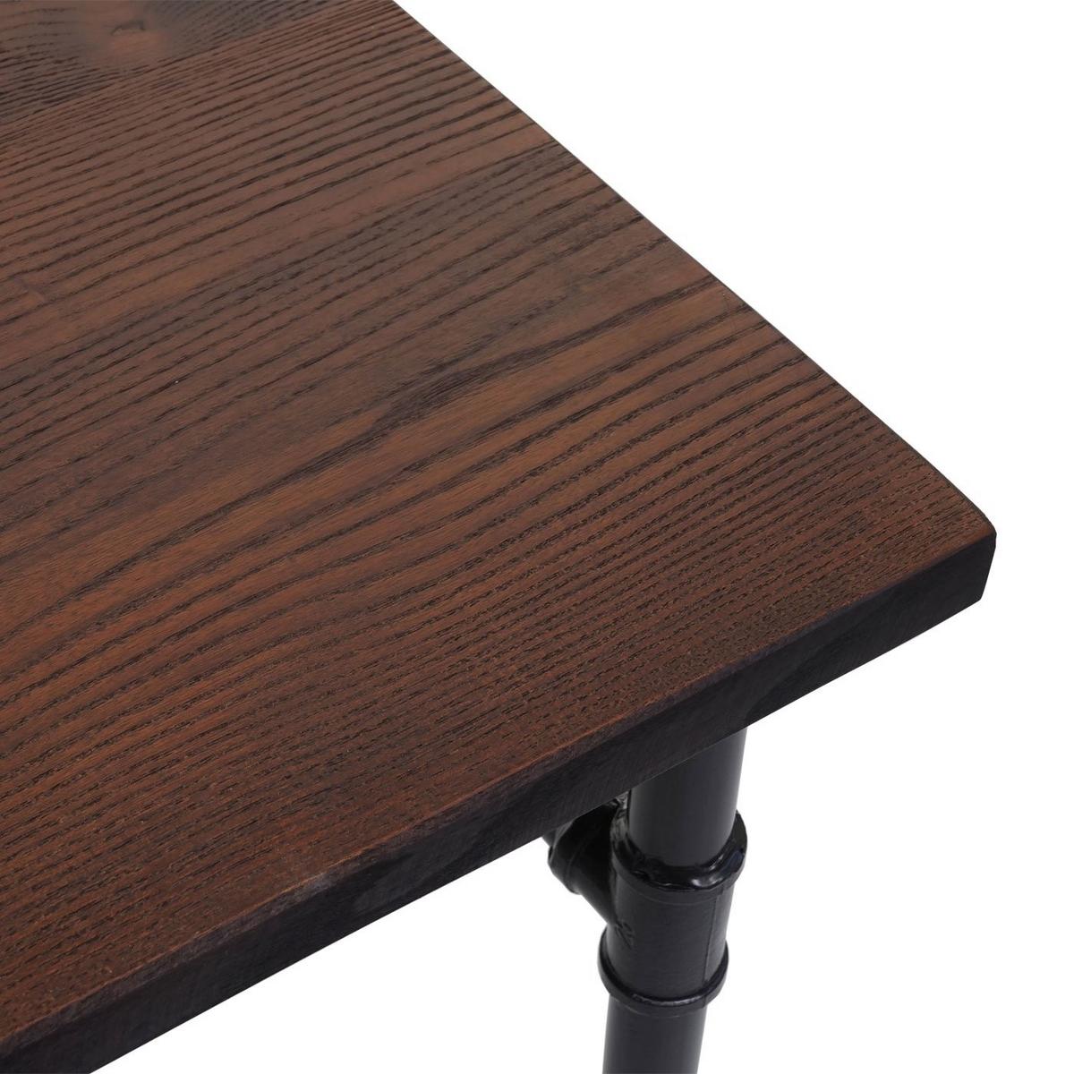 ESSZIMMER-SET Schwarz, Grau - Schwarz/Grau, Holz (120/115/70cm) - MCW