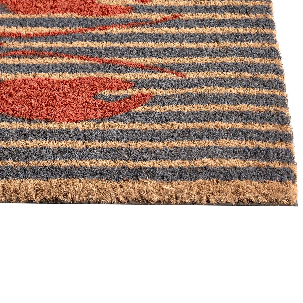 FUSSMATTE Bunt 40/60 cm Kokosfasern Iriga - Multicolor, Textil (40/60cm) - Beliani