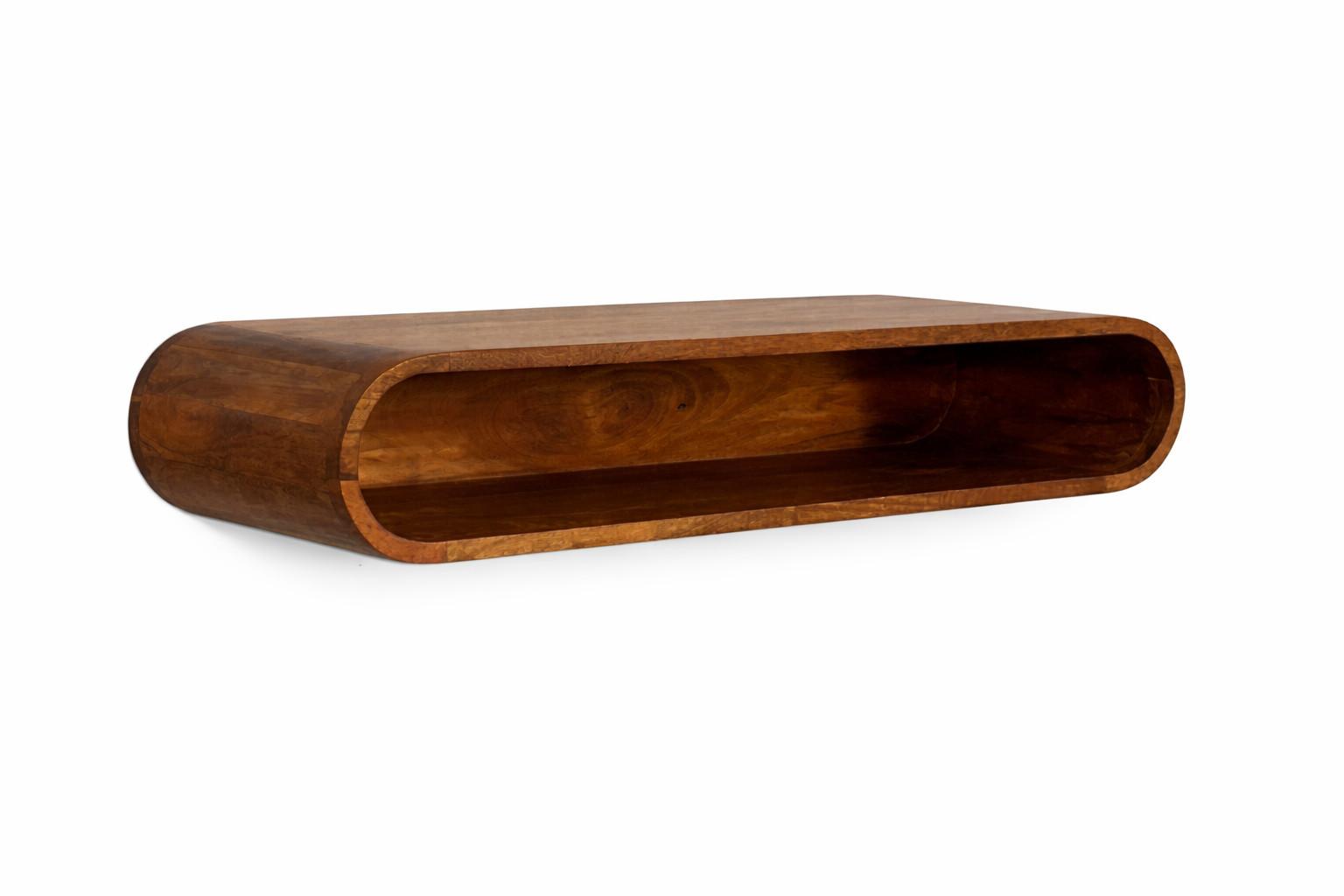 MEDIA Konsole Mit Chestnut Finish, 2 Schubladen - Braun, Holz (90/15/30cm) - Artisan Furniture