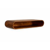 MEDIA Konsole Mit Chestnut Finish, 2 Schubladen - Braun, Holz (90/15/30cm) - Artisan Furniture