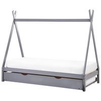 KINDERBETT 90x200 cm Grau Talmontiers - Grau, Holz (90/200cm) - Beliani