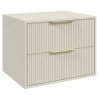 WASCHBECKENUNTERSCHRANK Rimini 2 Schubladen Cashmere - 60 x 46 x 46 cm - Kaschmir, Holz (60/46/46cm) - Badplaats
