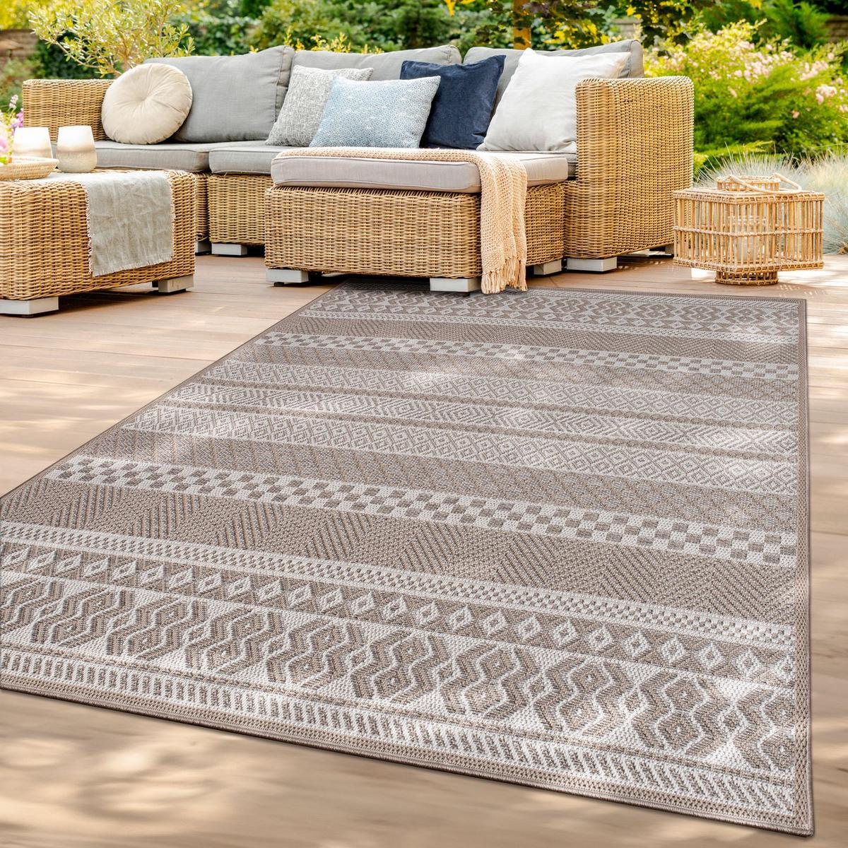 OUTDOORTEPPICH Beige 133 x 190 cm - Beige, Kunststoff (133/190cm) - TT Home