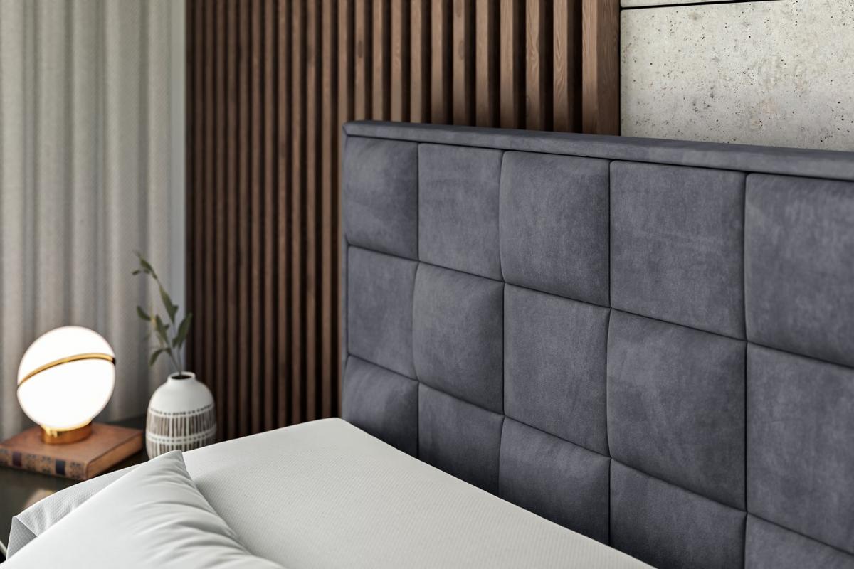 BOXBETT ZAFIRA - 140x200 - H4 - Dunkelgrau - Dunkelgrau, Holzwerkstoff (140/200cm) - ALTDECOR