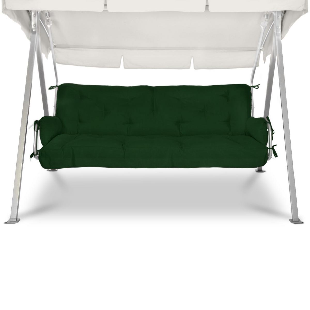 AUFLAGE für Hollywoodschaukel Flair HS 180/50/8cm Dunkelgrün - Dunkelgrün, Textil (50/8/180cm) - Beautissu 