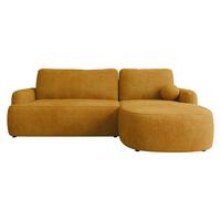 ECKSOFA Loridu, Seite: Rechts - Gelb/Schwarz, Holz/Kunststoff (250/174cm) - MIRJAN24