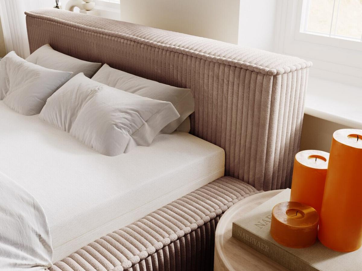 POLSTERBETT Lago 160x200 Braun - Braun, Textil (160/200cm) - Graingold