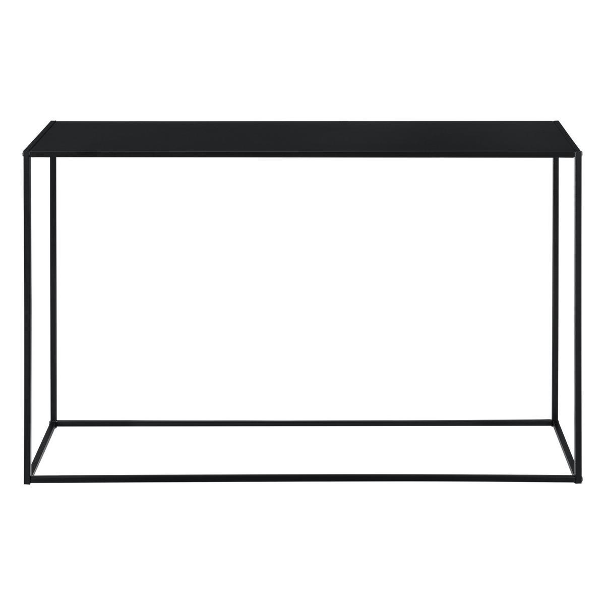 KONSOLENTISCH Turia - Schwarz, Metall (32/115/74cm) - [en.casa]