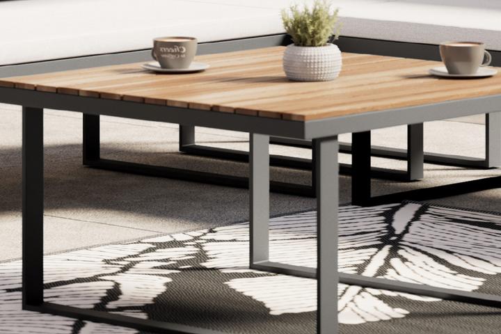 Loungetisch quadratisch Akazienholz