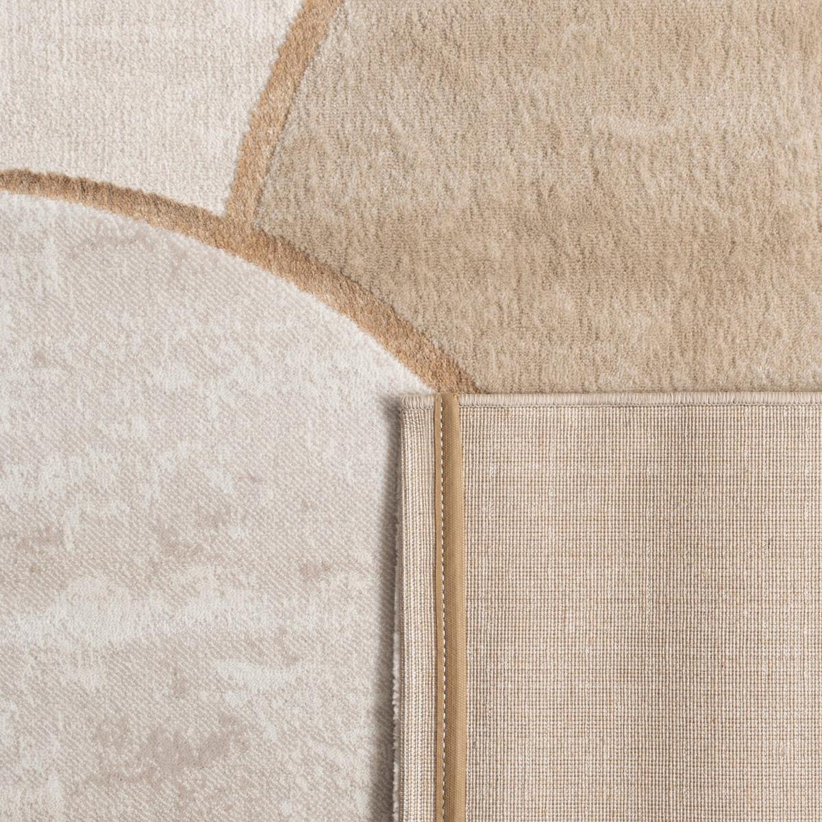 KURZFLORTEPPICH, abstrakt, aus Polypropylen, Florhöhe 11 mm, Beige, 120 x 160 cm - Beige, Textil (120/160cm) - KADIMA DESIGN