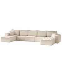 WOHNLANDSCHAFT Sande In Alpine - Beige, Holzwerkstoff/Textil (452/85/192cm) - Fun Möbel