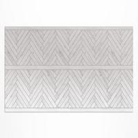 TEPPICH 60x90 cm Fischgrät Holzoptik - Zinkfarben, Kunststoff (60/90cm) - Wallfluent