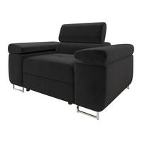 SESSEL Torezio - Schwarz, Holz/Textil (134/90/102cm) - MIRJAN24
