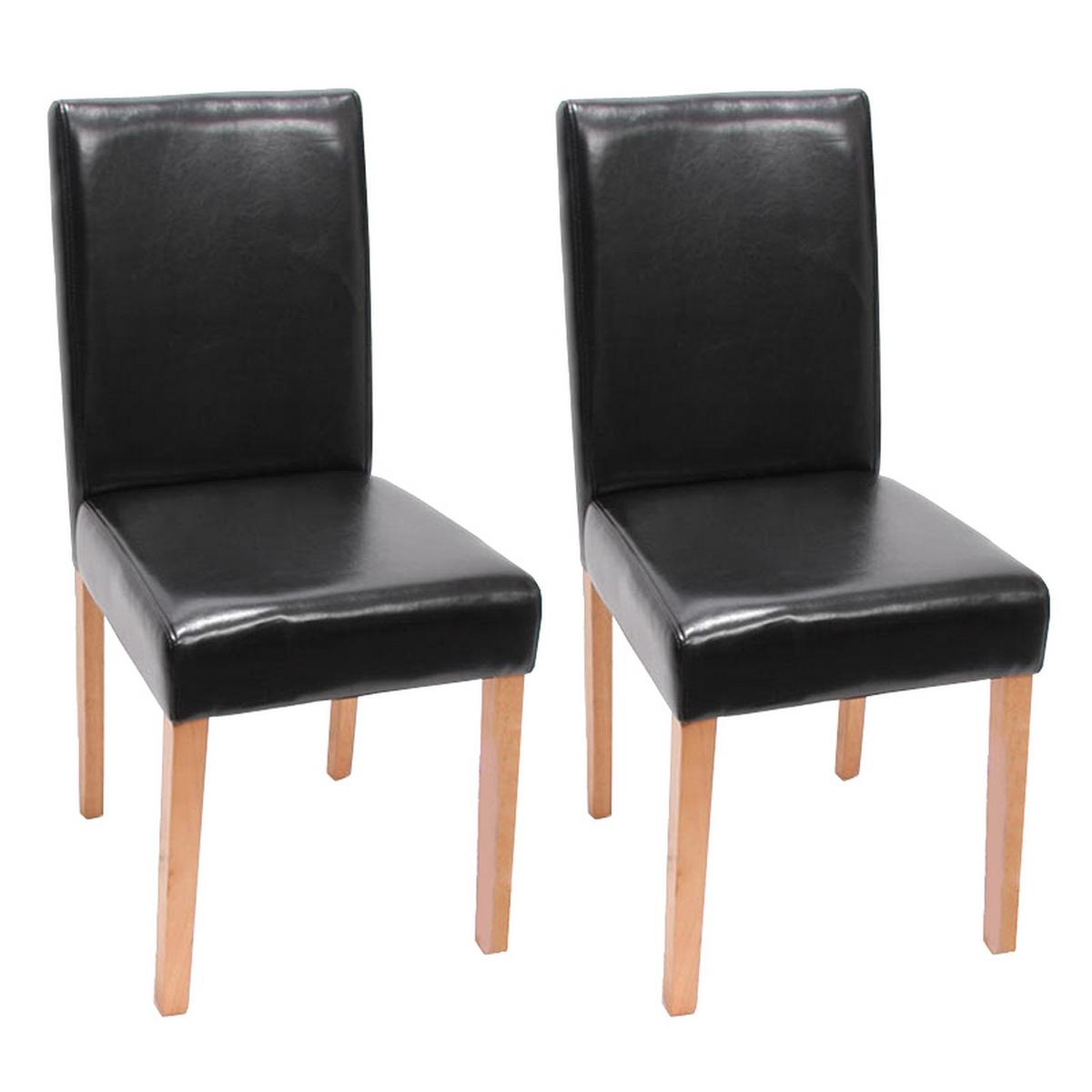 ESSZIMMERSTUHL Hochglanz Schwarz 2er-Set - Schwarz Hochglanz/Schwarz, Textil (43/90/56cm) - MCW