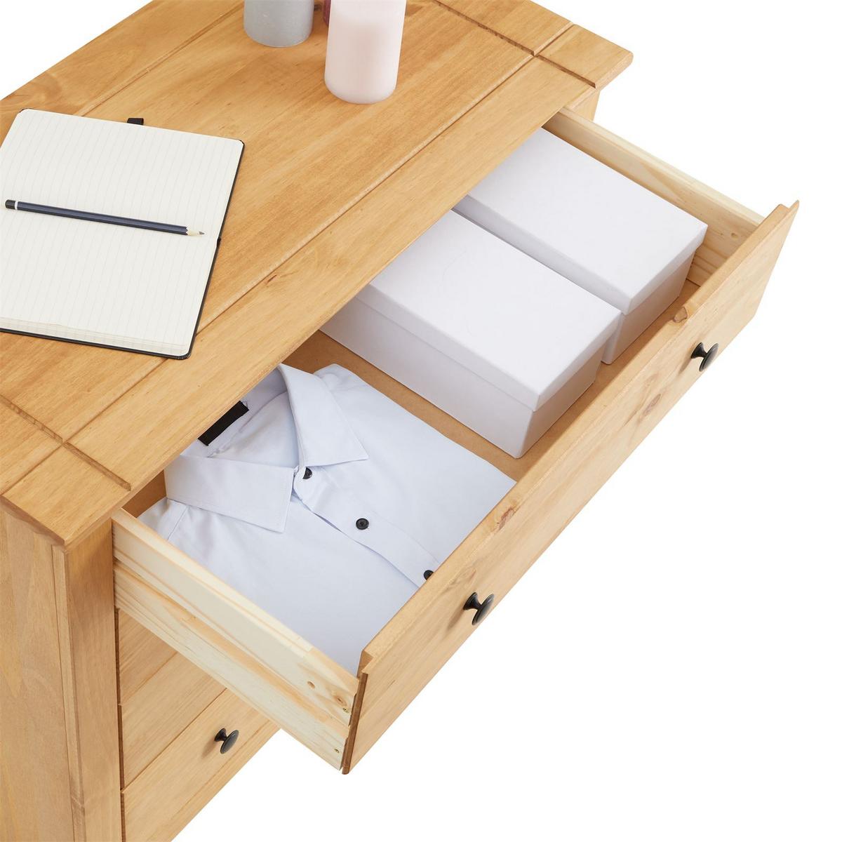 KOMMODE CANCUN gebeizt/gewachst - Kieferfarben, Holz (80/73/40cm) - CARO-Möbel