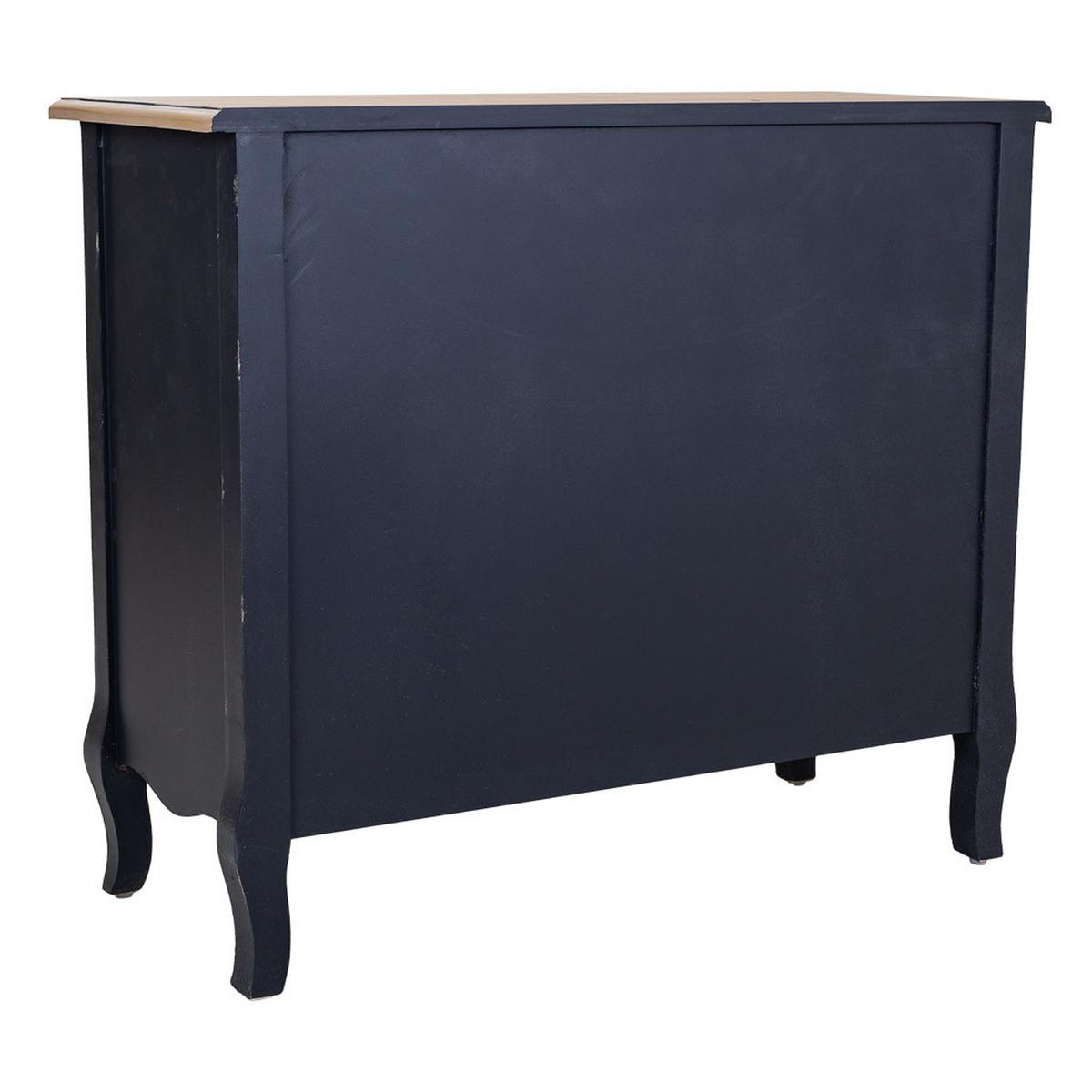 ANRICHTE aus Holz 83x36x72 Cm - Schwarz, Holz (83/72/36cm) - Wanderlust