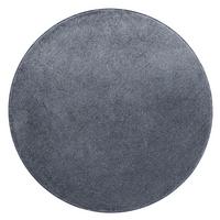 HOCHFLOR LUXUS VELOURS TEPPICH TOUCH RUND - Anthrazit, Textil (100/100cm) - Snapstyle