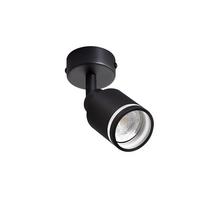 DECKENSTRAHLER Lauterberg 1-flammig 6/6/15.7 cm - Schwarz, Metall (6/6/15.7cm) - Nettlife