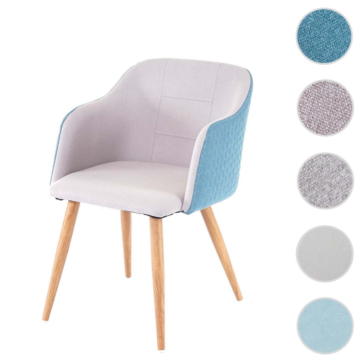ESSZIMMERSTUHL taupe - Türkis/Taupe, Textil (53/78/60cm) - MCW