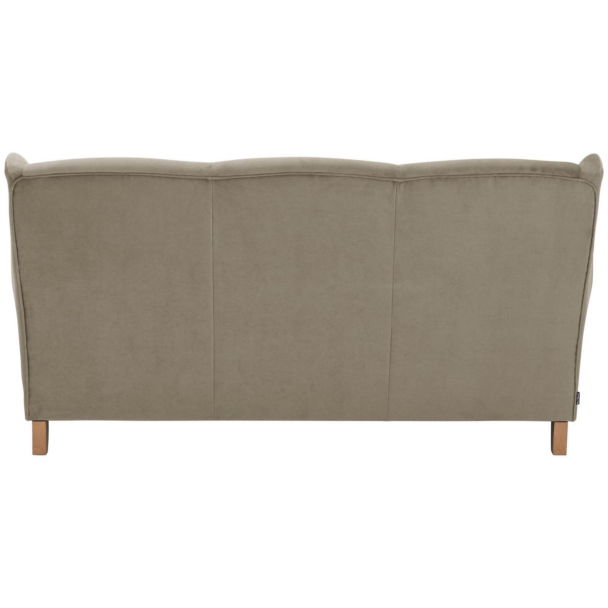 SOFA 3-Sitzer Karlen Flachgewebe hellbraun - Hellbraun, Kunststoff (193/103/86cm) - 58aufmkessel