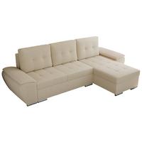 ECKSOFA UMBRIA L Beige Boucle - Beige/Grau, Textil (271/157cm) - MKS