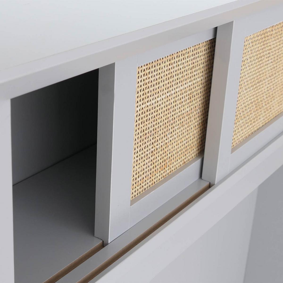 GARDEROBE Hellgrau - Hellgrau, Holz (100/163/47cm) - MCW