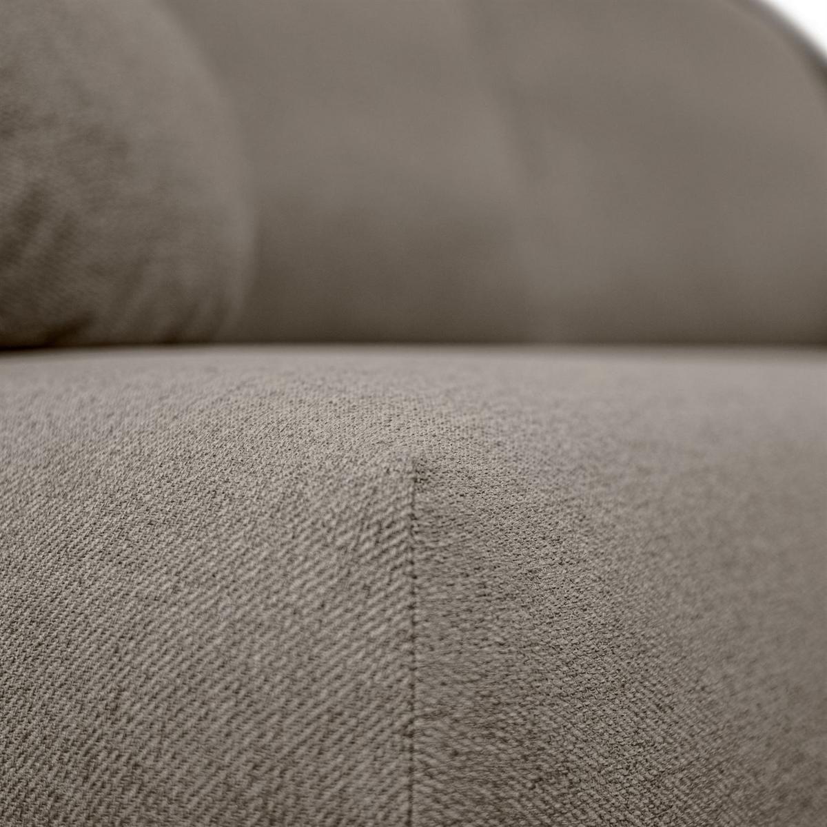 SCHLAFSOFA CLAIRE, zweisitzig, mit Schlaffunktion, Neve 16 - Taupe, Textil (208/90/95cm) - Lookway