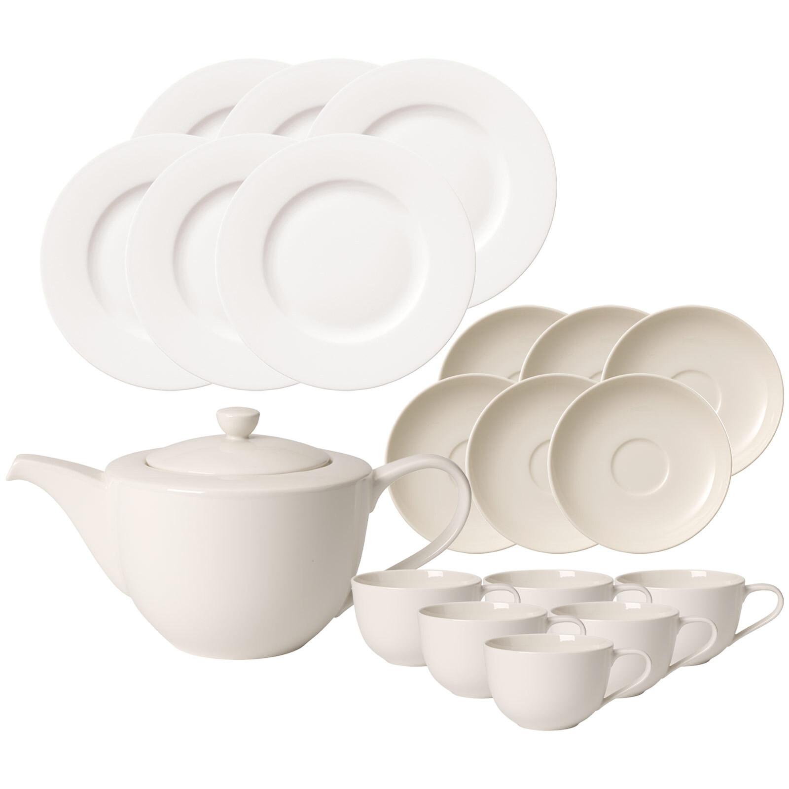 FRÜHSTÜCKS-SET For Me weiß 19-tlg. - Weiß, Keramik (2/2/2cm) - Villeroy & Boch