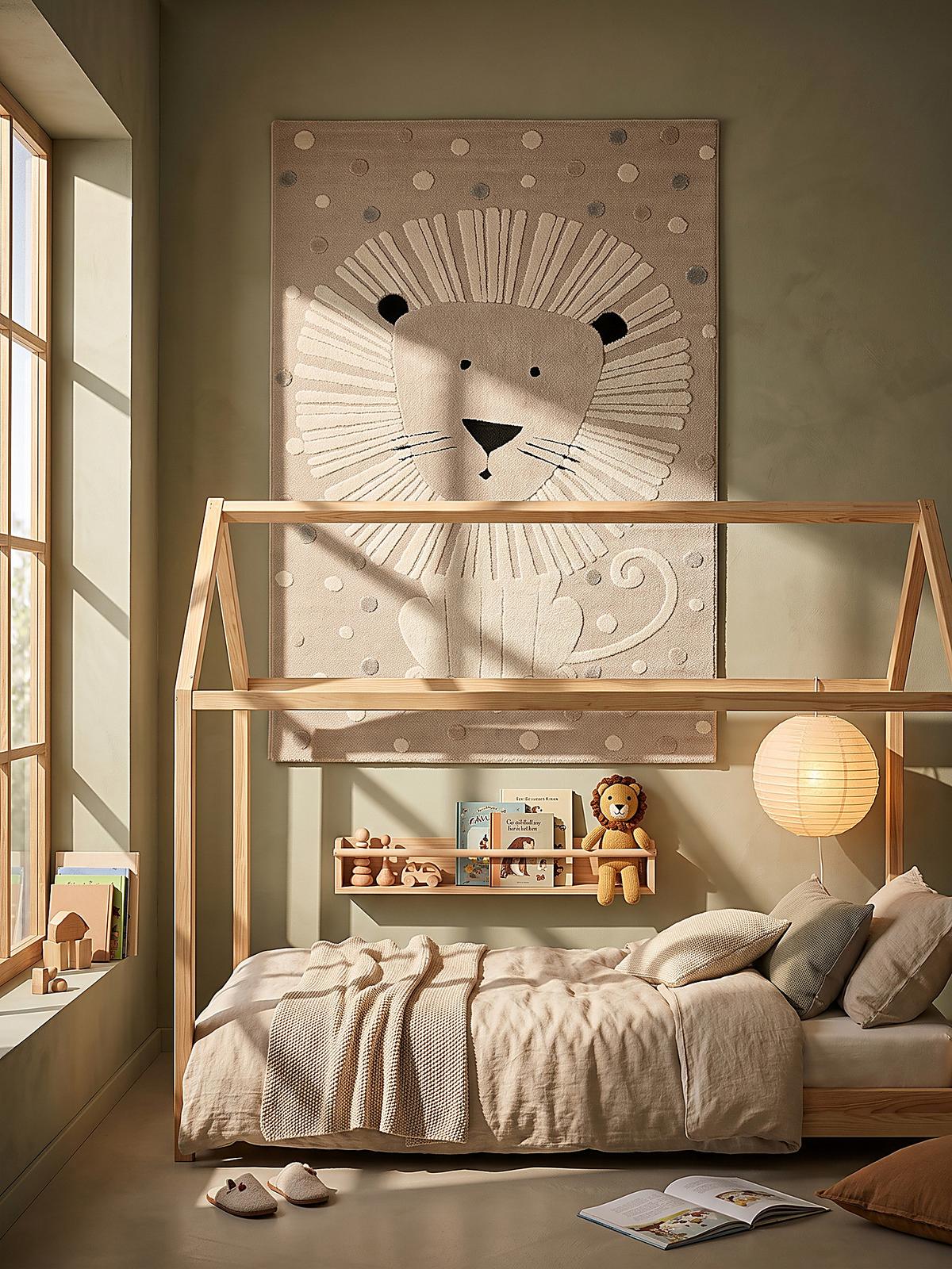 KINDERTEPPICH Kurzflor VELT Polypropylen Beige 120 x 170 cm - Beige, Textil (120/170cm) - KADIMA DESIGN