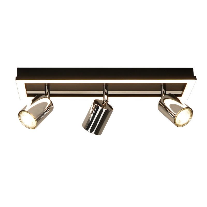 DECKENSTRAHLER Dixon 3-flammig 42/13/15.5cm - Schwarz, Metall (42/13/15.5cm) - Nettlife