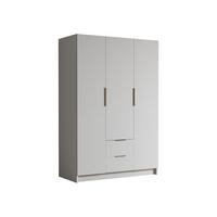 KLEIDERSCHRANK Calwi I - Goldfarben/Schwarz, Holzwerkstoff/Kunststoff (150/216/60cm) - MIRJAN24
