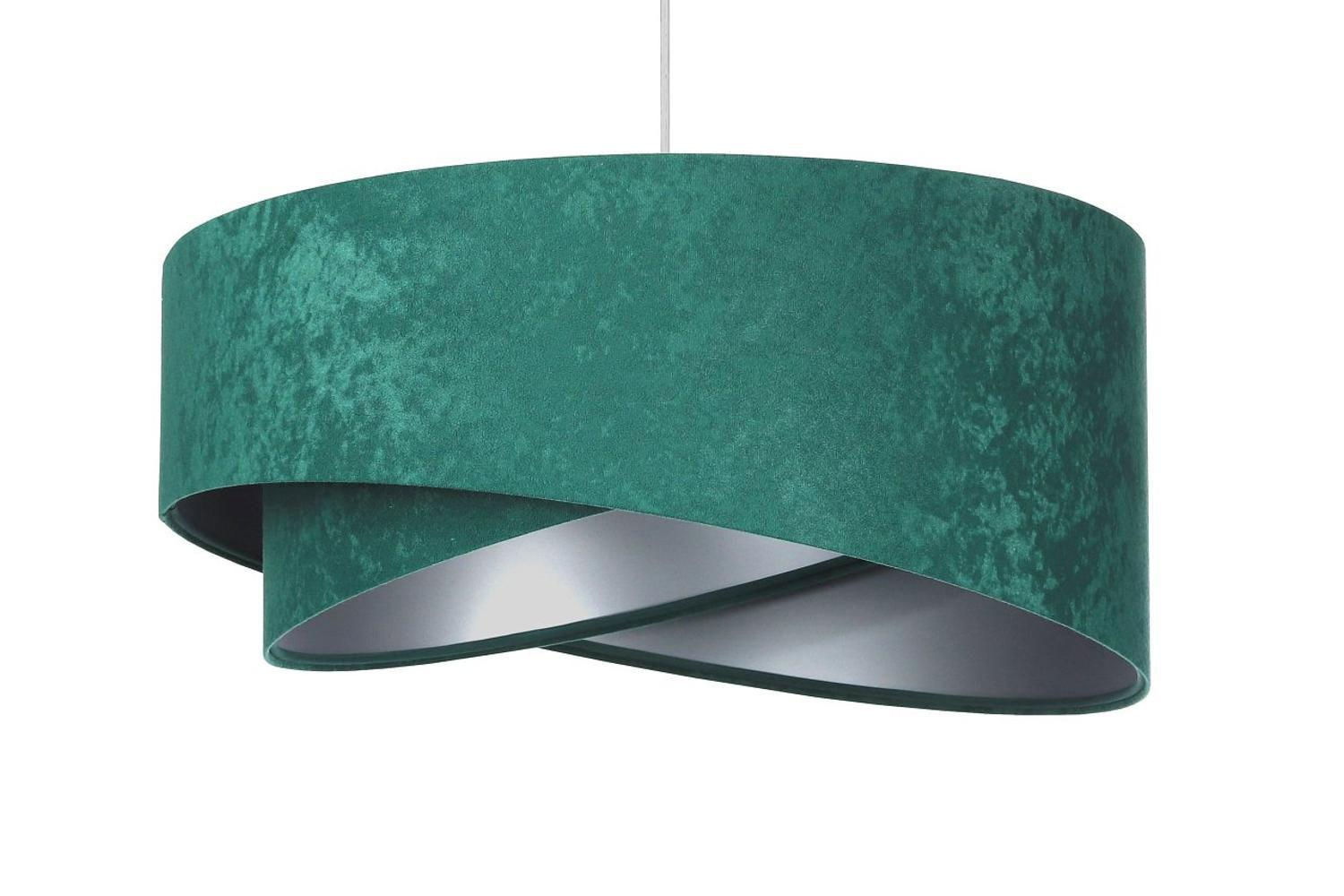 HÄNGELEUCHTE Grün 50/23 cm - Silberfarben, Kunststoff (50/1.3/23cm) - ONZENO