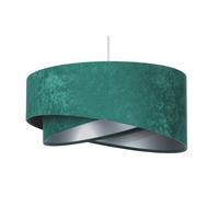 HÄNGELEUCHTE Grün 50/23 cm - Silberfarben, Kunststoff (50/1.3/23cm) - ONZENO
