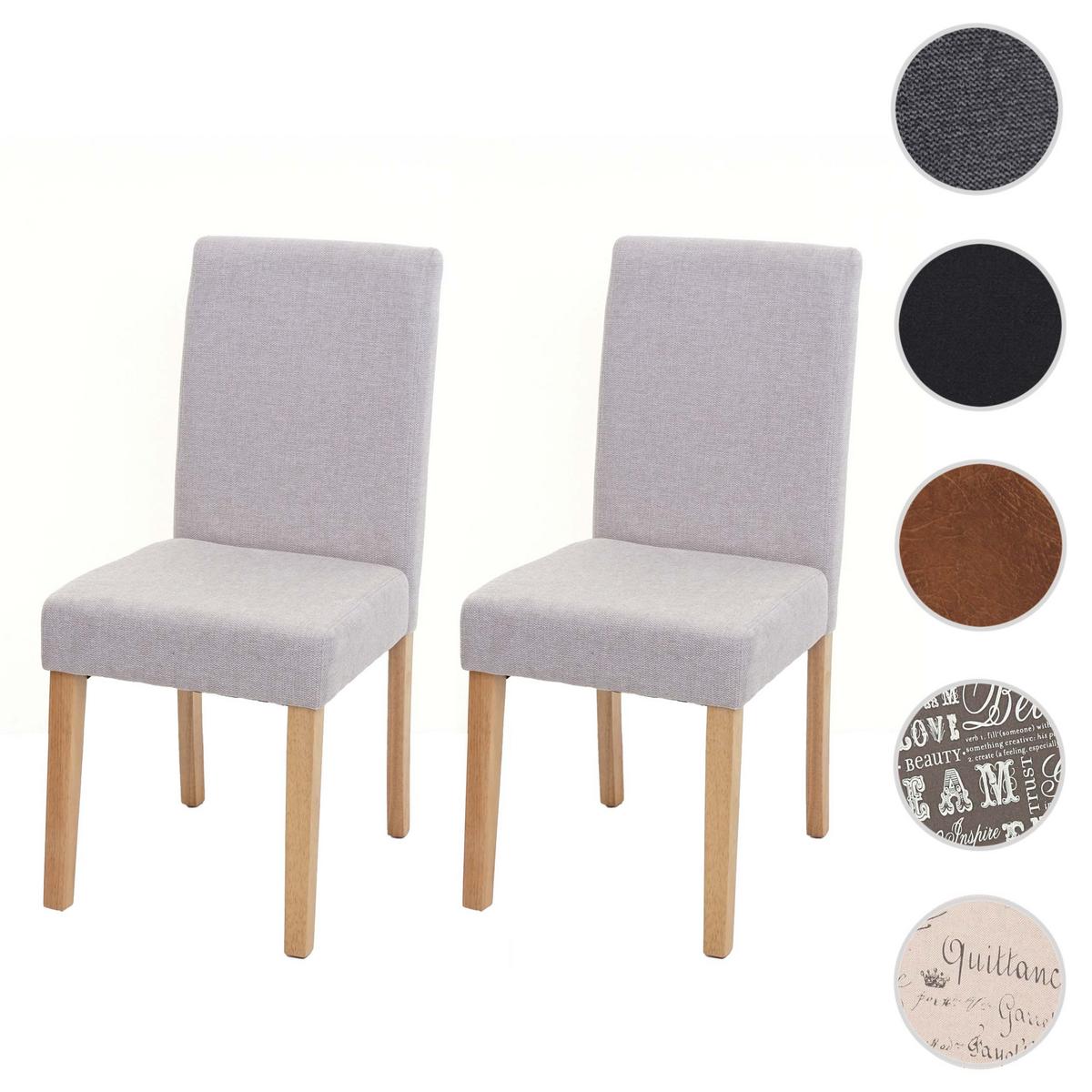 ESSZIMMERSTUHL Beige, Braun 2er-Set - Beige/Braun, Textil (43/90/56cm) - MCW