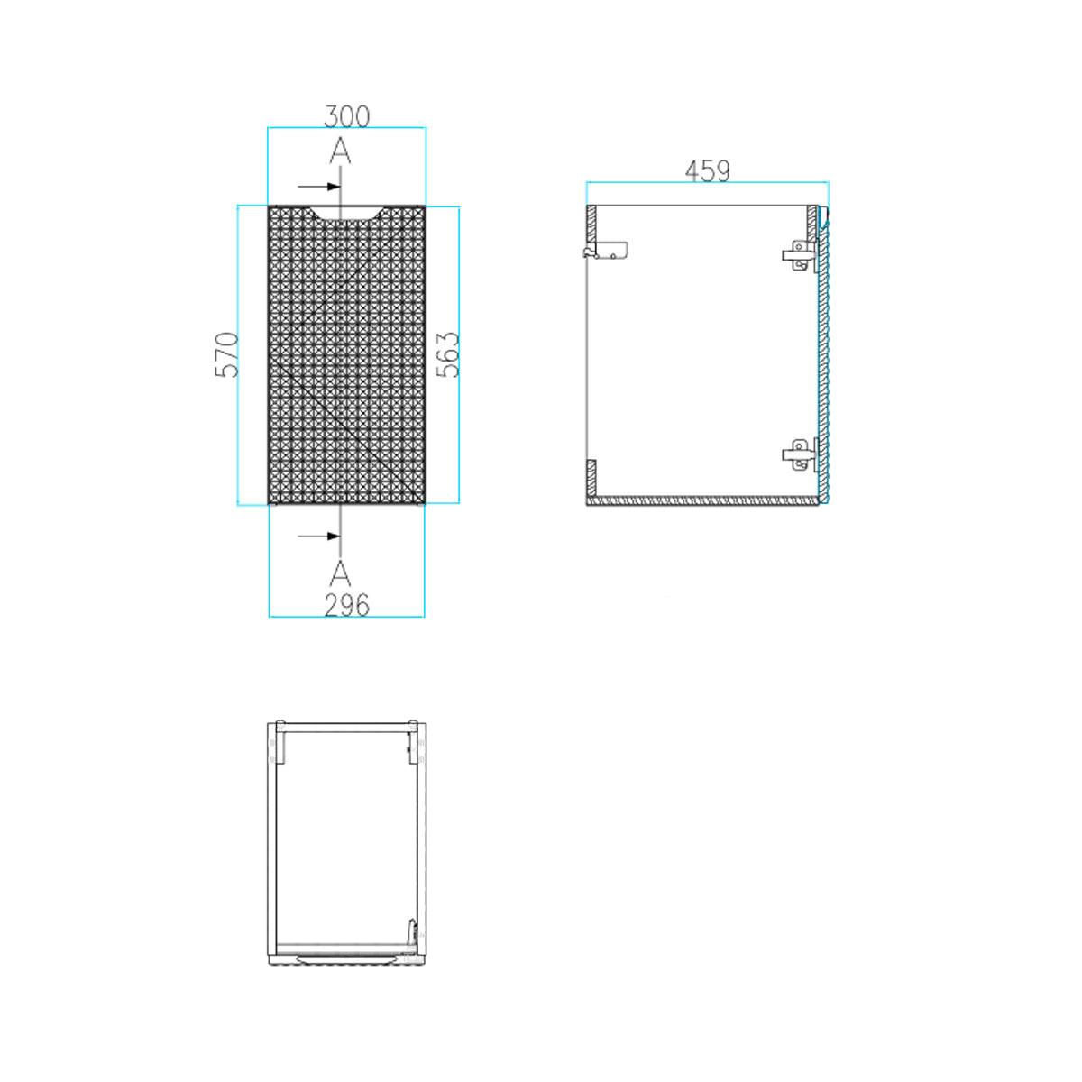 HOCHSCHRANK Mallory Beige und Holz - Beige, Holzwerkstoff (30/59.5/46cm) - Petits-meubles