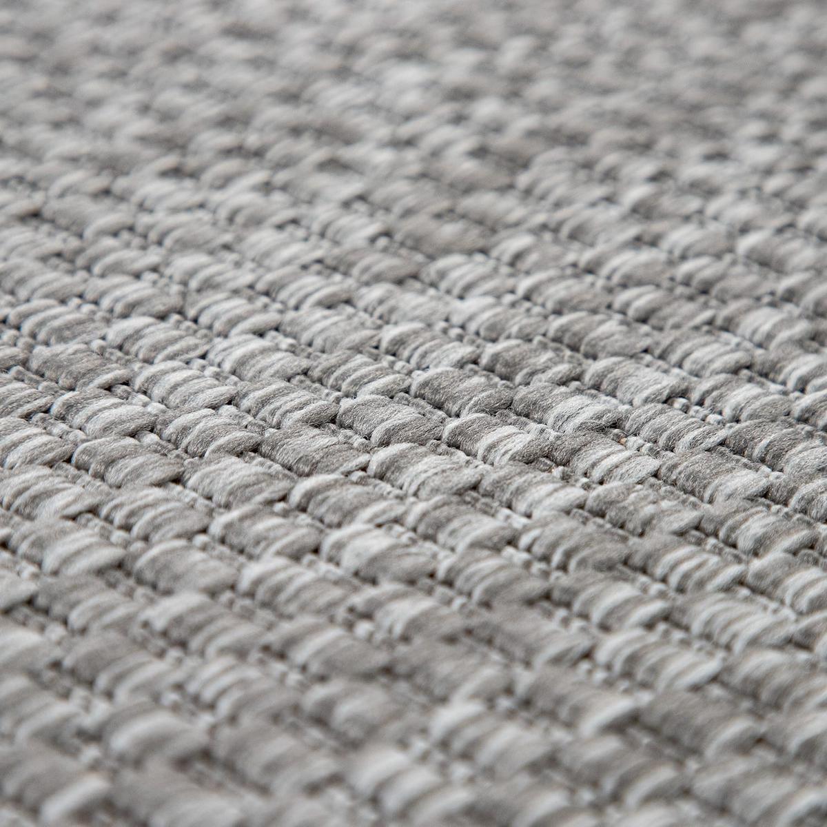 FLACHWEBTEPPICH, einfarbig, aus Polypropylen, Hellgrau, 80 x 250 cm - Grau, Textil (80/250cm) - KADIMA DESIGN