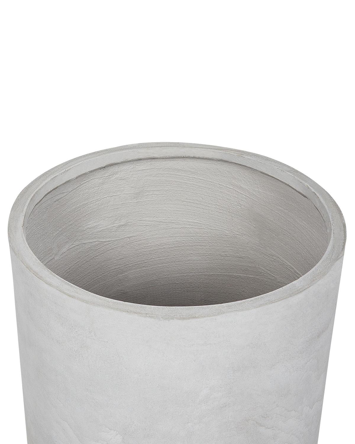 BLUMENTOPF Grau Messene - Grau, Naturmaterialien (50cm) - Beliani