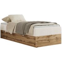 BOXBETT WOOD ZERO 90/200 - Beige Cord - H4 - Topper Visco - Beige, Textil (90/200cm) - MKS