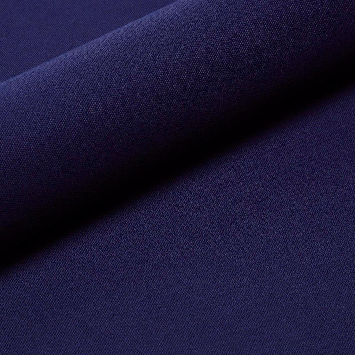 BAUMWOLLSTOFF Meterware dunkelblau, 150 cm - Dunkelblau, Textil (150/100cm) - Homescapes